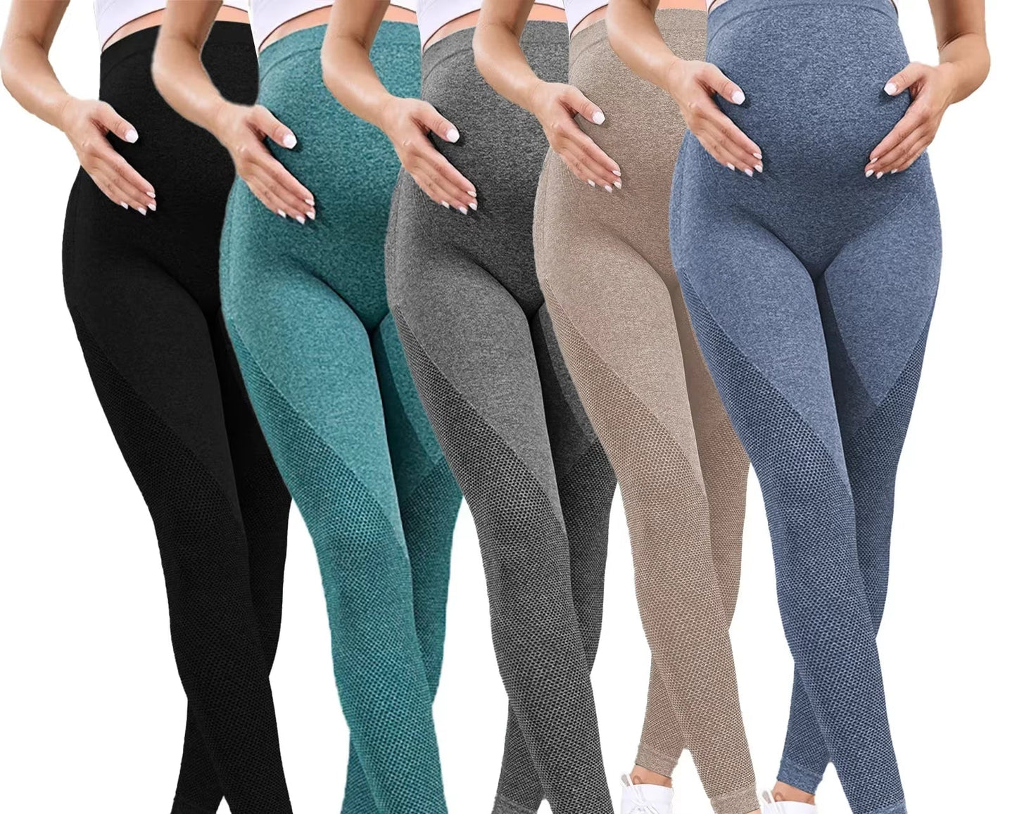 Women'S Maternity Leggings over the Belly Full Length Pregnancy Yoga Pants Active Wear Workout Leggings